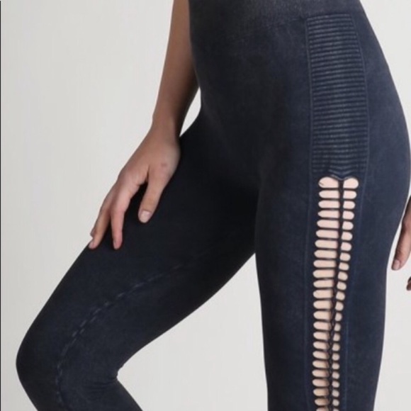 Nikibiki—Blue Denim Legging. (OS) - Picture 2 of 4